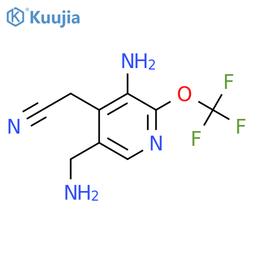 3-Amino-5-(aminomethyl)-2-(trifluoromethoxy)pyridine-4-acetonitrile structure