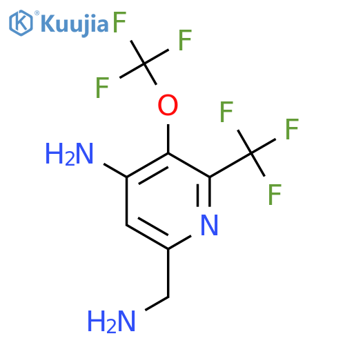 4-Amino-6-(aminomethyl)-3-(trifluoromethoxy)-2-(trifluoromethyl)pyridine structure