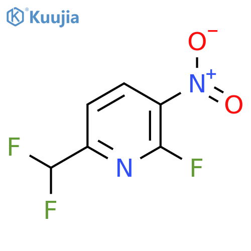 6-(Difluoromethyl)-2-fluoro-3-nitropyridine structure