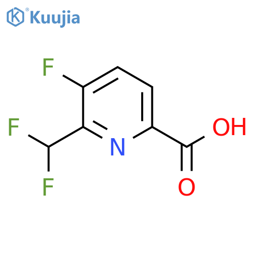 2-(Difluoromethyl)-3-fluoropyridine-6-carboxylic acid structure