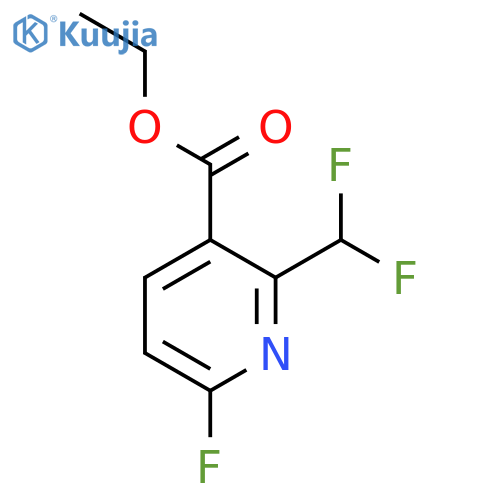 Ethyl 2-(difluoromethyl)-6-fluoropyridine-3-carboxylate structure