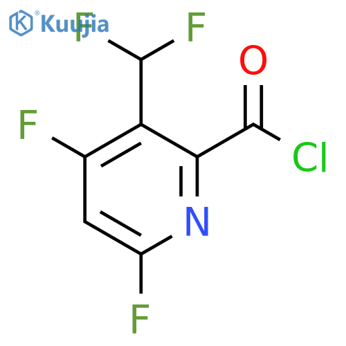 4,6-Difluoro-3-(difluoromethyl)pyridine-2-carbonyl chloride structure