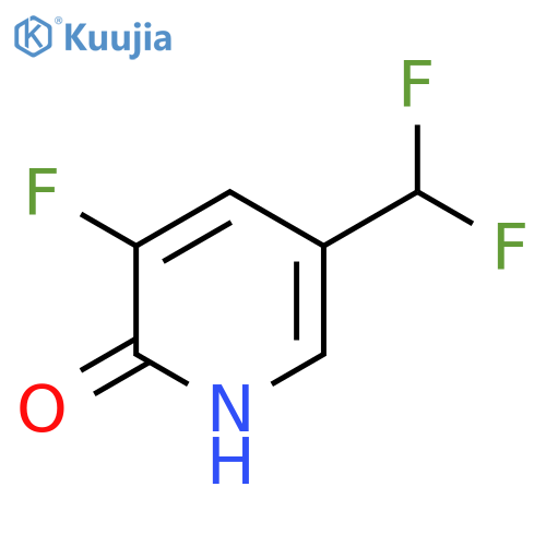 5-(Difluoromethyl)-3-fluoro-2-hydroxypyridine structure