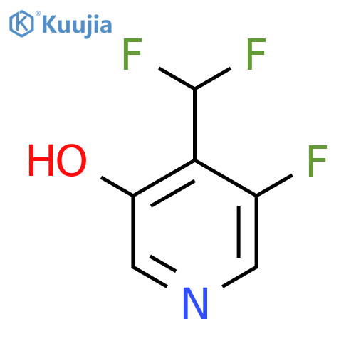 4-(Difluoromethyl)-3-fluoro-5-hydroxypyridine structure