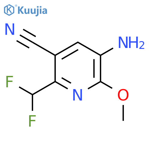 3-Amino-5-cyano-6-(difluoromethyl)-2-methoxypyridine structure