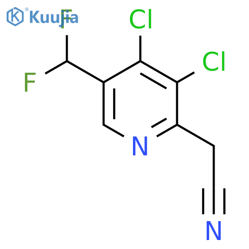 3,4-Dichloro-5-(difluoromethyl)pyridine-2-acetonitrile structure