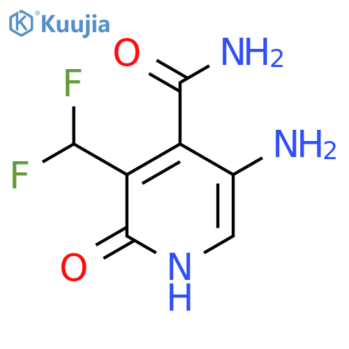 5-Amino-3-(difluoromethyl)-2-hydroxypyridine-4-carboxamide structure