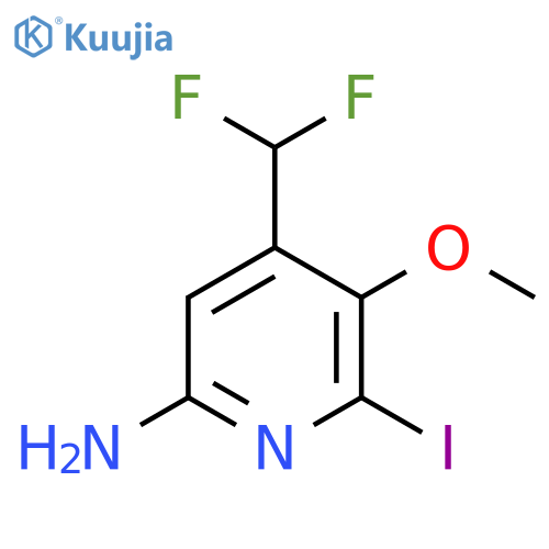 6-Amino-4-(difluoromethyl)-2-iodo-3-methoxypyridine structure
