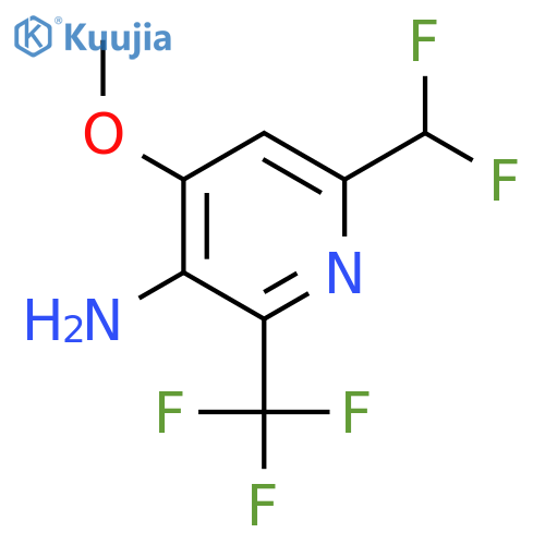 3-Amino-6-(difluoromethyl)-4-methoxy-2-(trifluoromethyl)pyridine structure