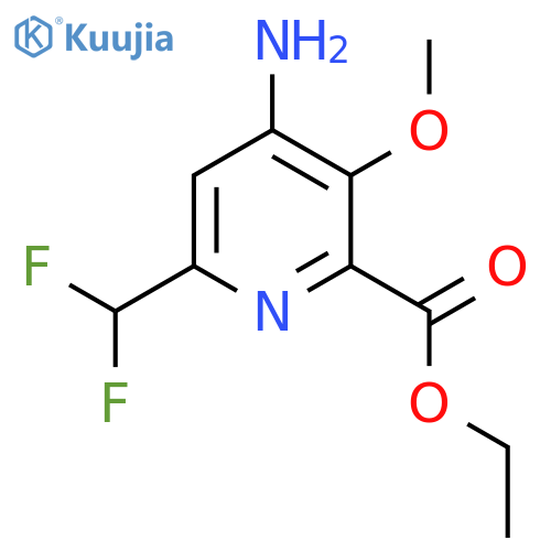 Ethyl 4-amino-6-(difluoromethyl)-3-methoxypyridine-2-carboxylate structure