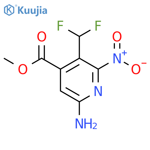 Methyl 6-amino-3-(difluoromethyl)-2-nitropyridine-4-carboxylate structure