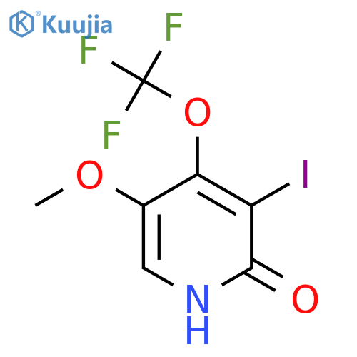 2-Hydroxy-3-iodo-5-methoxy-4-(trifluoromethoxy)pyridine structure