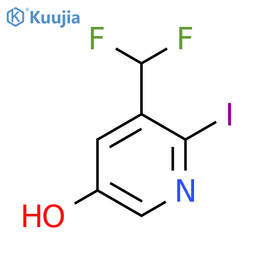 5-(Difluoromethyl)-6-iodopyridin-3-ol structure