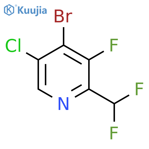 4-Bromo-5-chloro-2-(difluoromethyl)-3-fluoropyridine structure