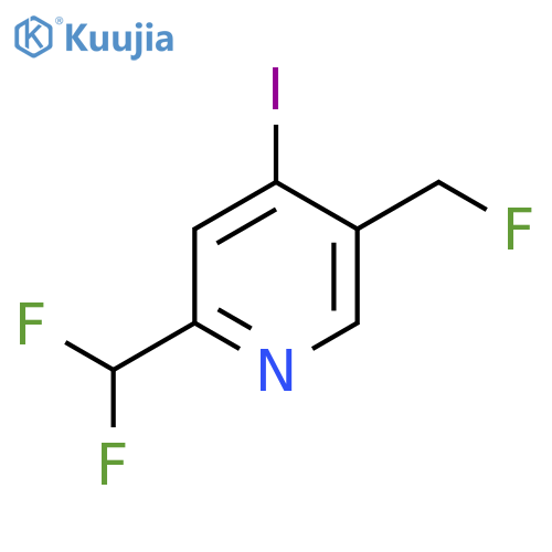 2-(Difluoromethyl)-5-(fluoromethyl)-4-iodopyridine structure
