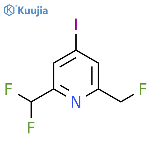 2-(Difluoromethyl)-6-(fluoromethyl)-4-iodopyridine structure