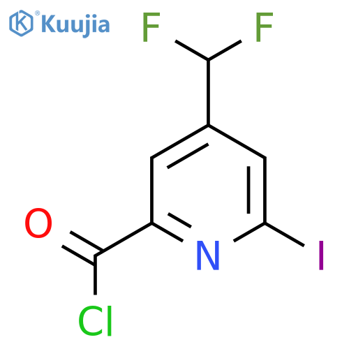 4-(Difluoromethyl)-2-iodopyridine-6-carbonyl chloride structure