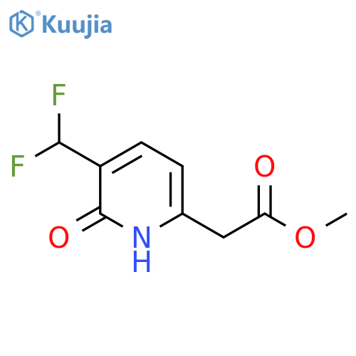 Methyl 3-(difluoromethyl)-2-hydroxypyridine-6-acetate structure