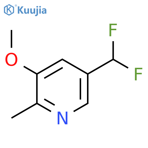 5-(Difluoromethyl)-3-methoxy-2-methylpyridine structure