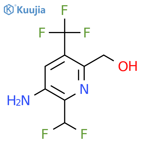 3-Amino-2-(difluoromethyl)-5-(trifluoromethyl)pyridine-6-methanol structure