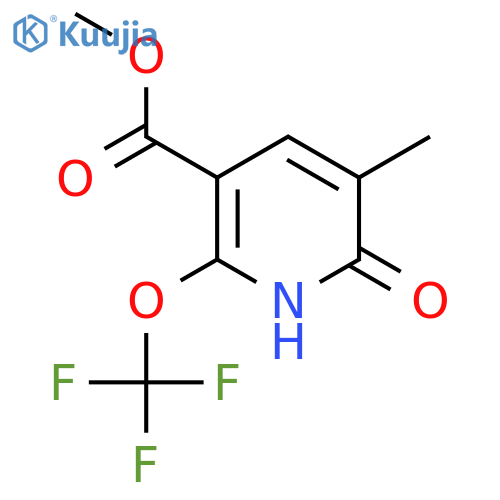 Methyl 2-hydroxy-3-methyl-6-(trifluoromethoxy)pyridine-5-carboxylate structure