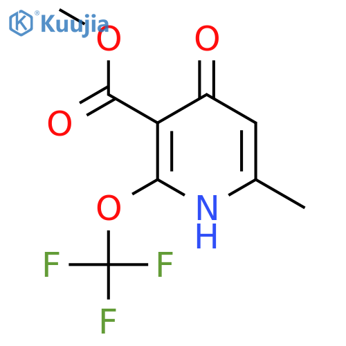 Methyl 4-hydroxy-6-methyl-2-(trifluoromethoxy)pyridine-3-carboxylate structure