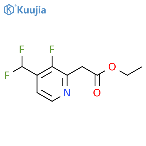 Ethyl 4-(difluoromethyl)-3-fluoropyridine-2-acetate structure