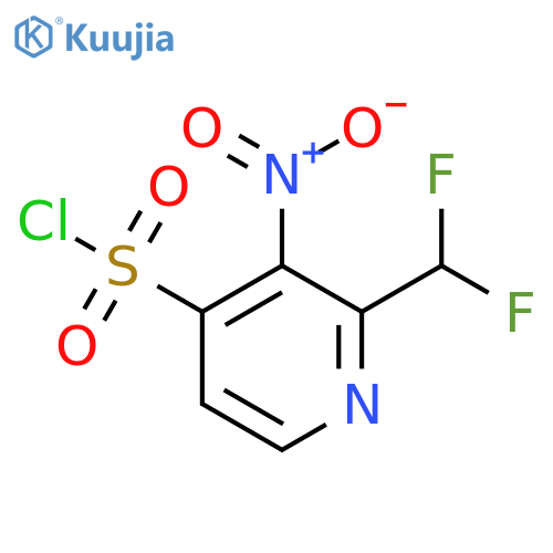 2-(Difluoromethyl)-3-nitropyridine-4-sulfonyl chloride structure