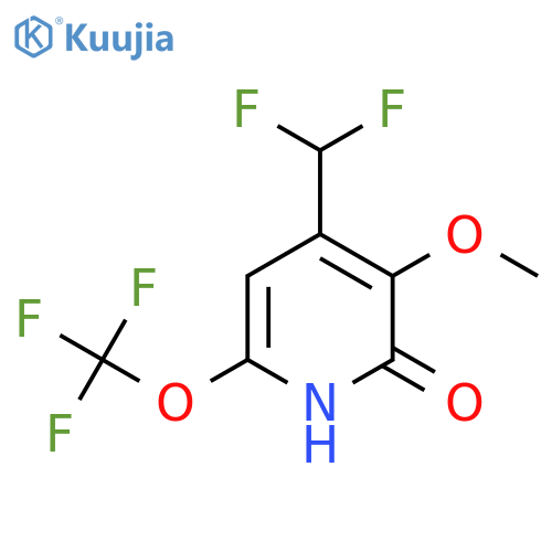4-(Difluoromethyl)-2-hydroxy-3-methoxy-6-(trifluoromethoxy)pyridine structure