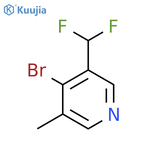 4-Bromo-3-(difluoromethyl)-5-methylpyridine structure