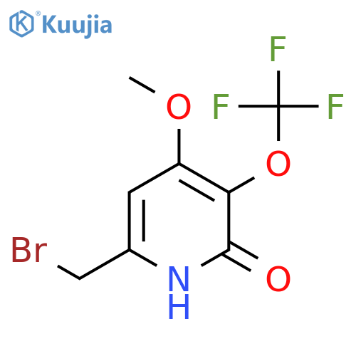 6-(Bromomethyl)-2-hydroxy-4-methoxy-3-(trifluoromethoxy)pyridine structure