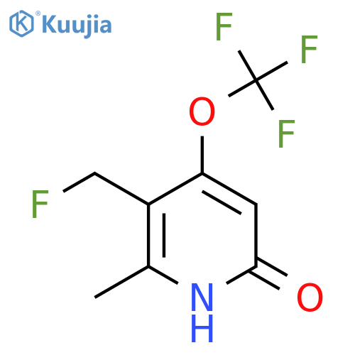 3-(Fluoromethyl)-6-hydroxy-2-methyl-4-(trifluoromethoxy)pyridine structure