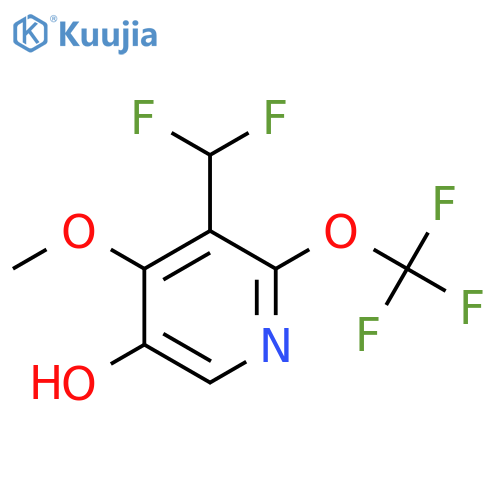3-(Difluoromethyl)-5-hydroxy-4-methoxy-2-(trifluoromethoxy)pyridine structure
