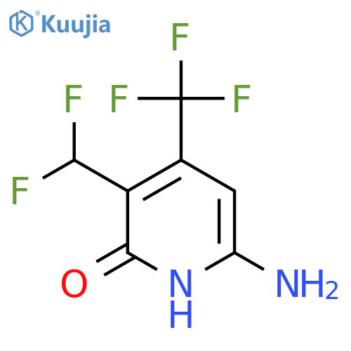 6-Amino-3-(difluoromethyl)-2-hydroxy-4-(trifluoromethyl)pyridine structure