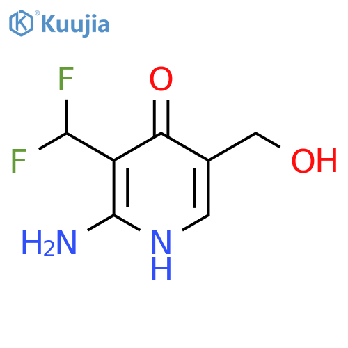 2-Amino-3-(difluoromethyl)-4-hydroxypyridine-5-methanol structure
