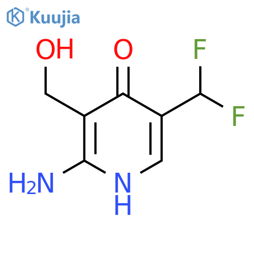 2-Amino-5-(difluoromethyl)-4-hydroxypyridine-3-methanol structure