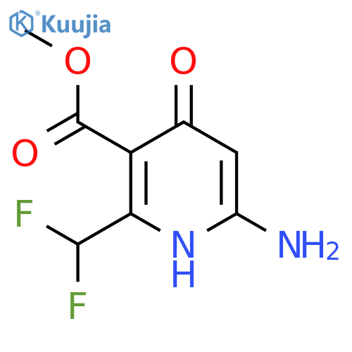 Methyl 6-amino-2-(difluoromethyl)-4-hydroxypyridine-3-carboxylate structure