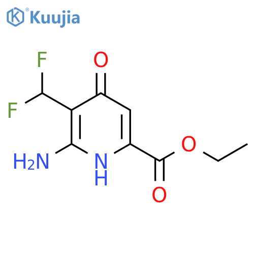 Ethyl 2-amino-3-(difluoromethyl)-4-hydroxypyridine-6-carboxylate structure