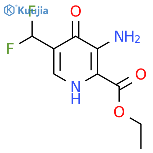 Ethyl 3-amino-5-(difluoromethyl)-4-hydroxypyridine-2-carboxylate structure