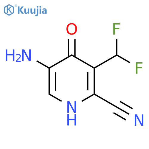 5-Amino-2-cyano-3-(difluoromethyl)-4-hydroxypyridine structure