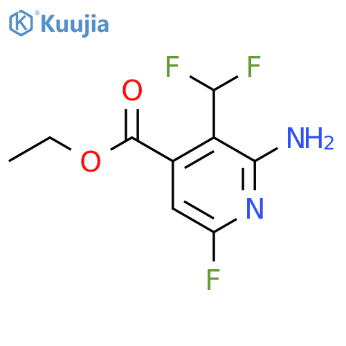 Ethyl 2-amino-3-(difluoromethyl)-6-fluoropyridine-4-carboxylate structure