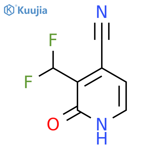4-Cyano-3-(difluoromethyl)-2-hydroxypyridine structure