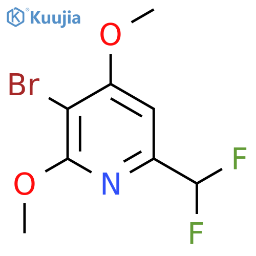 3-Bromo-6-(difluoromethyl)-2,4-dimethoxypyridine structure