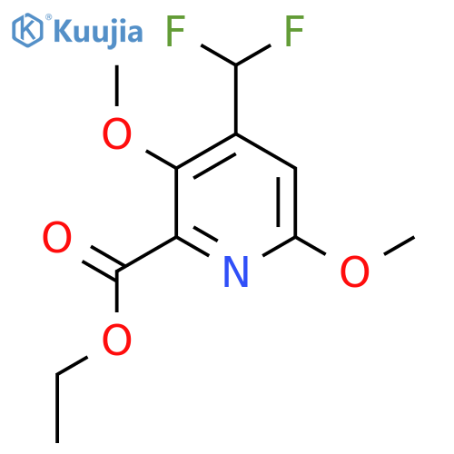 Ethyl 4-(difluoromethyl)-3,6-dimethoxypyridine-2-carboxylate structure