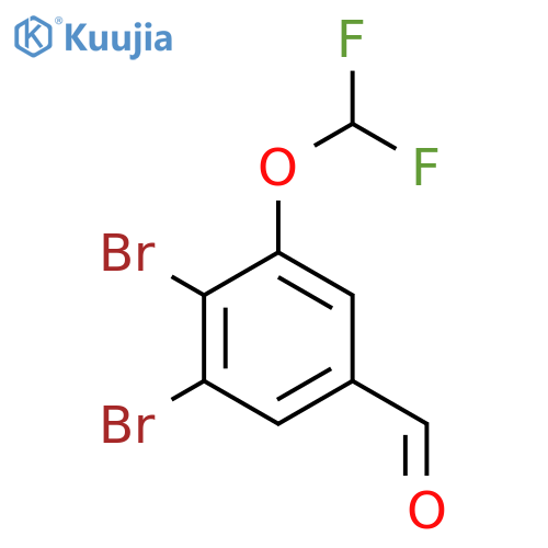 3,4-Dibromo-5-(difluoromethoxy)benzaldehyde structure
