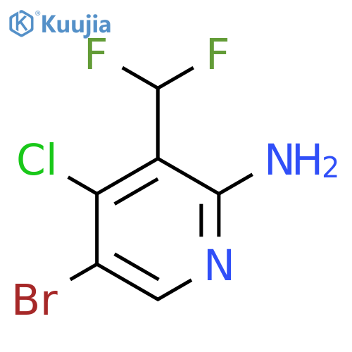 2-Amino-5-bromo-4-chloro-3-(difluoromethyl)pyridine structure