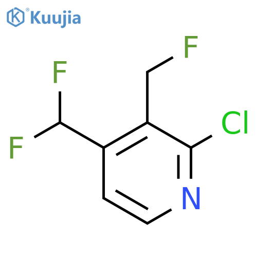 2-Chloro-4-(difluoromethyl)-3-(fluoromethyl)pyridine structure