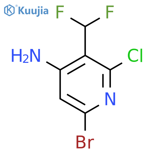 4-Amino-6-bromo-2-chloro-3-(difluoromethyl)pyridine structure
