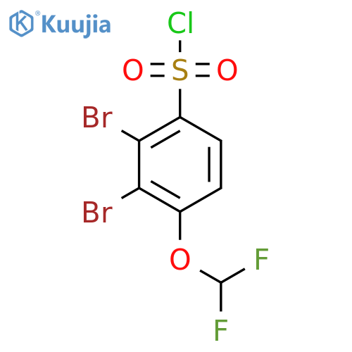 2,3-Dibromo-4-(difluoromethoxy)benzenesulfonyl chloride structure