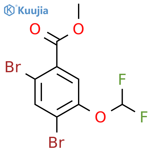 Methyl 2,4-dibromo-5-(difluoromethoxy)benzoate structure